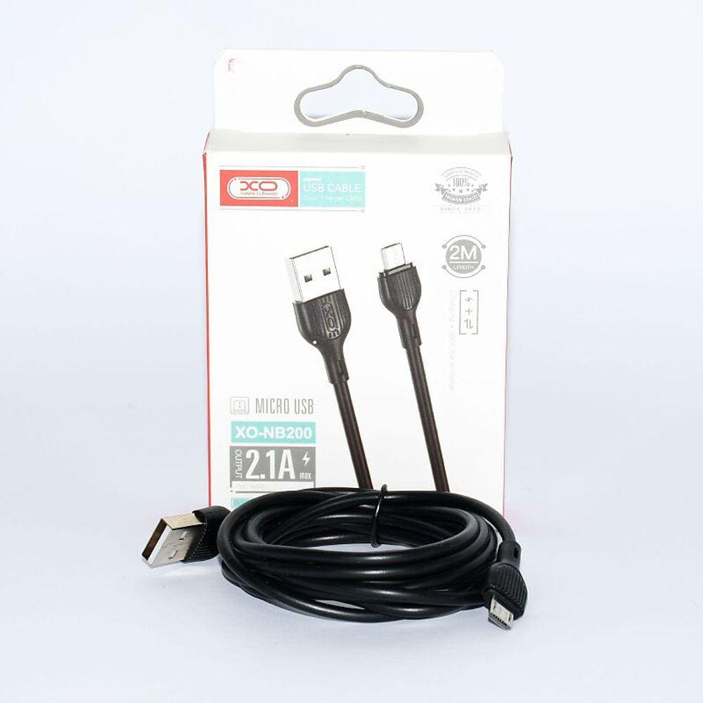 Cabo Para Celular XO-NB200 2.1A USB Tipo Micro V8 2Metros