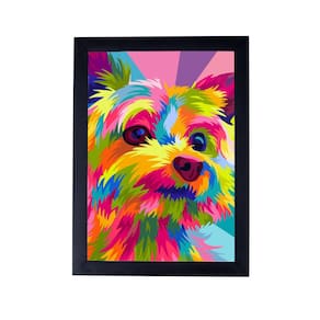 Lindo quadro poster pet cachorrinho yorkshire P8375
