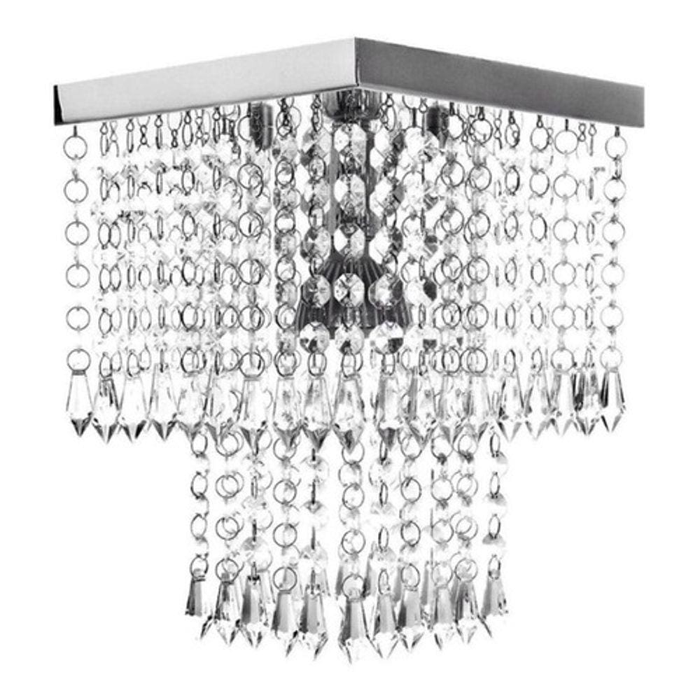 Lustre De Cristal Acrilico Belissimo Para Sala