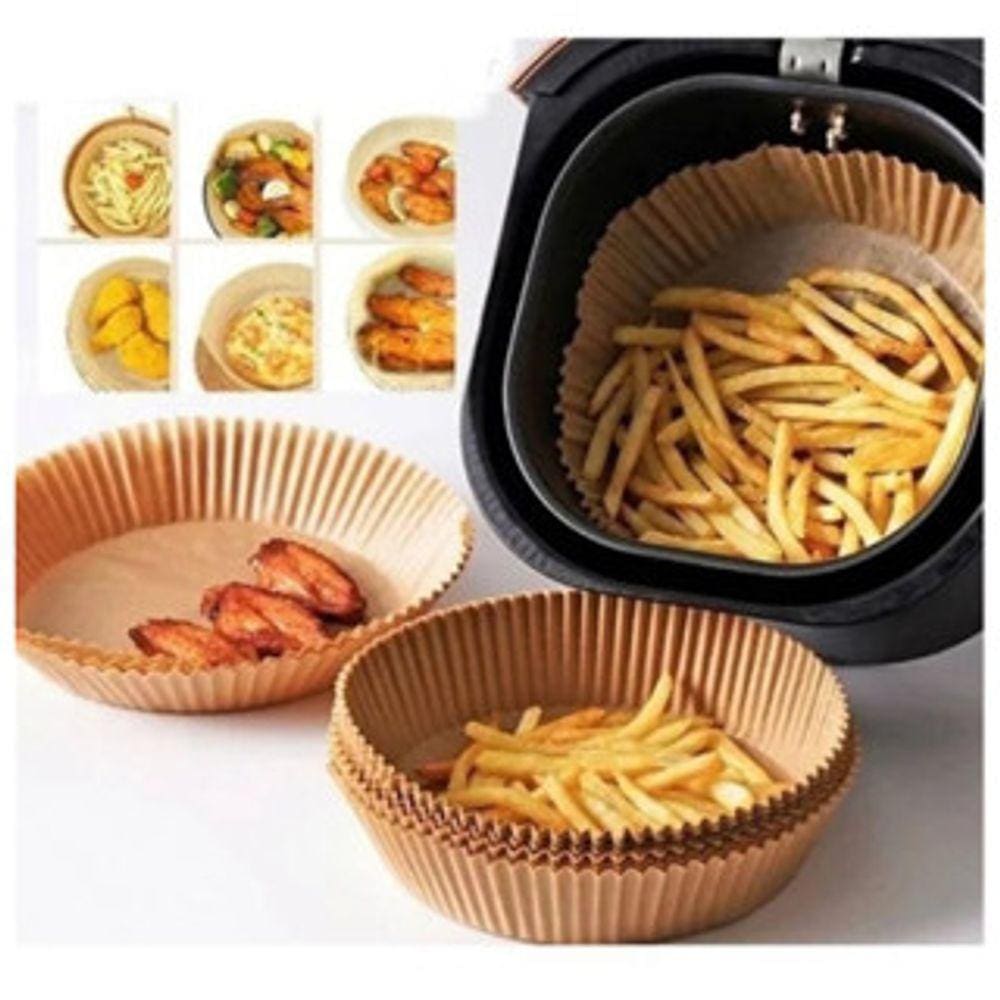 Forro De Papel Descartável P/ Air Fryer Com 20 Peças 16cm