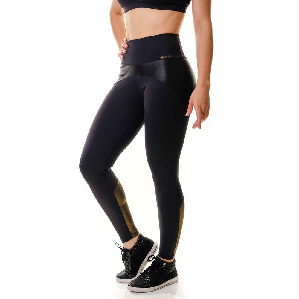 Legging Fitness Preta Madonna Gold