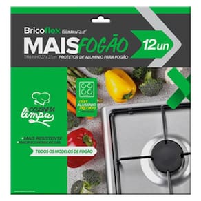 Protetor De Fogão Em Alumínio 4 Ou 6 Bocas Multiuso 12 Peças