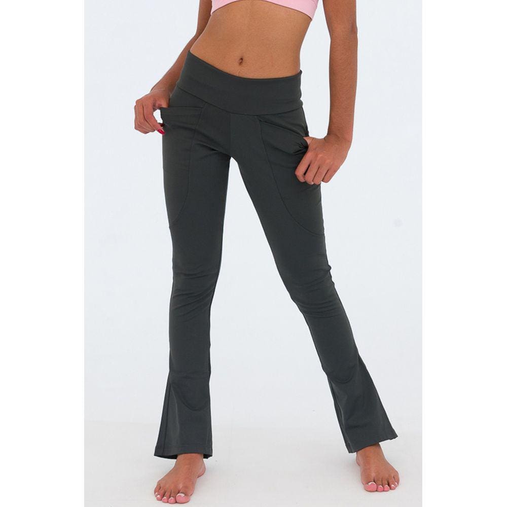 Legging Flare Cinza Suprema