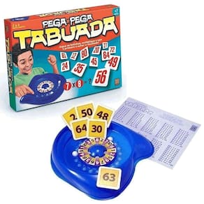 Jogo Tabuleiro Pega Pega Tabuada Matemática Grow