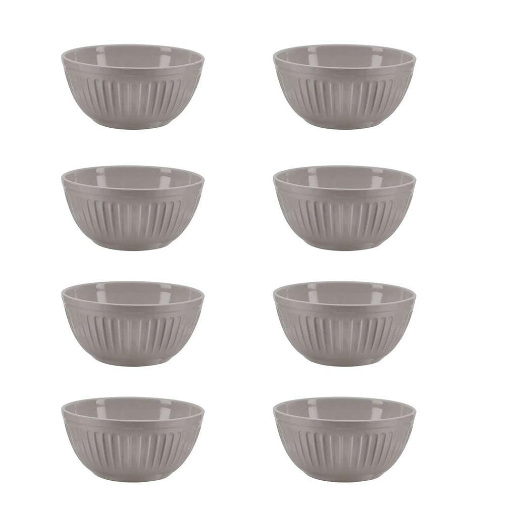 8un Tigela bowl Cumbuca Melamine Plissé 500ml caldo sopa