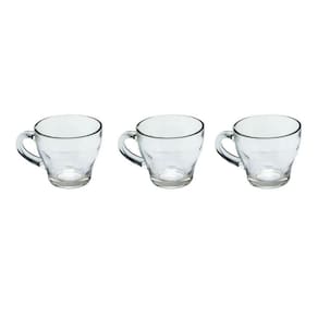 Kit 3un Xicara de Vidro Caneca Style Marocco 90ml Café chá