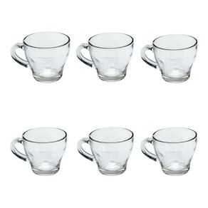 Kit 6un Xicara de Vidro Caneca Style Marocco 90ml Café chá