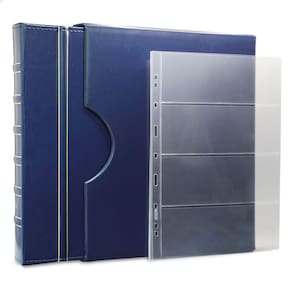 Álbum de Luxo Azul 40 Folhas para 160 Cédulas 3BZN G