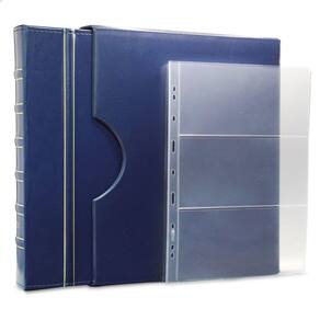 Álbum de Luxo Azul 20 Folhas para 60 Cédulas 3BZN G