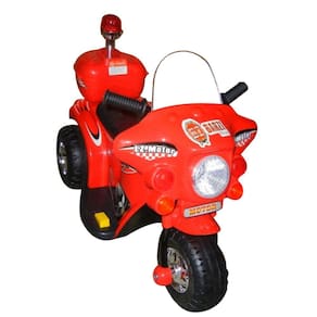 Mini Moto Elétrica Infantil Triciclo Elétrico BZ Cycle Vermelho com Músicas e Luzes BARZI MOTORS