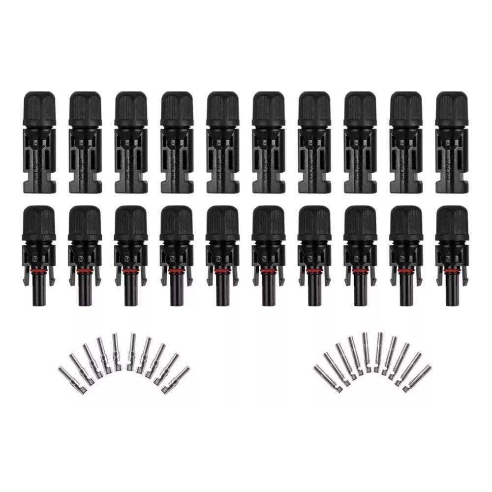 Conector Mc4 Macho E Fêmea 10 Pares