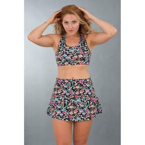 Short Saia Fitness Estampado Floral Vitória