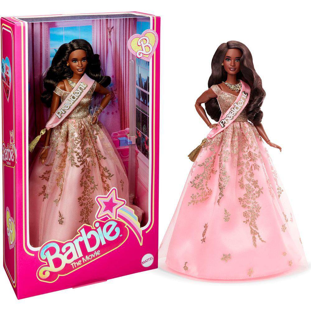 Boneca Filme Barbie Terno De Moda Rosa Acessórios Hpl76 + Nf