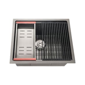Cuba Para Cozinha Gourmet Inox Workstation Com Acessórios Aruá Pingoo.casa - Preto