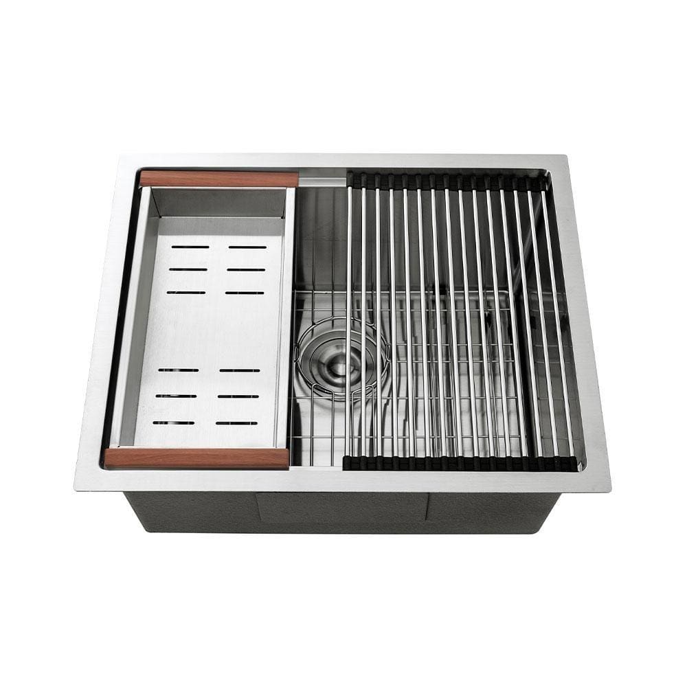 Cuba Para Cozinha Gourmet Inox Workstation Com Acessórios Aruá Pingoo.casa - Prata