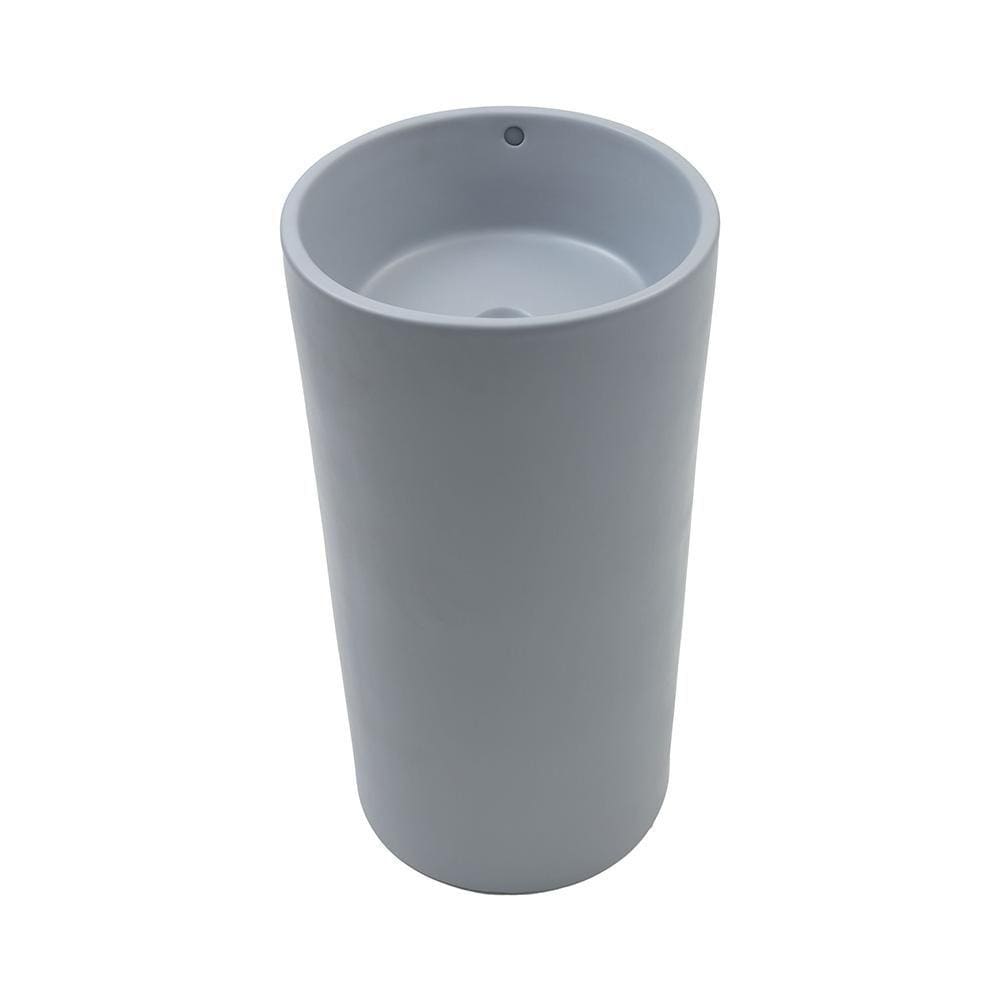Cuba De Piso Para Banheiro Cerâmica 45 cm Espinélio Pingoo.casa - Cinza