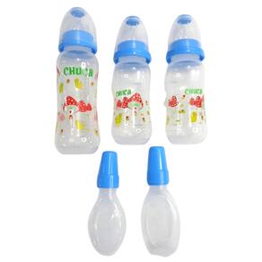 Kit Chuquinha E Mamadeiras Chuca Baby Bpa Free Azul