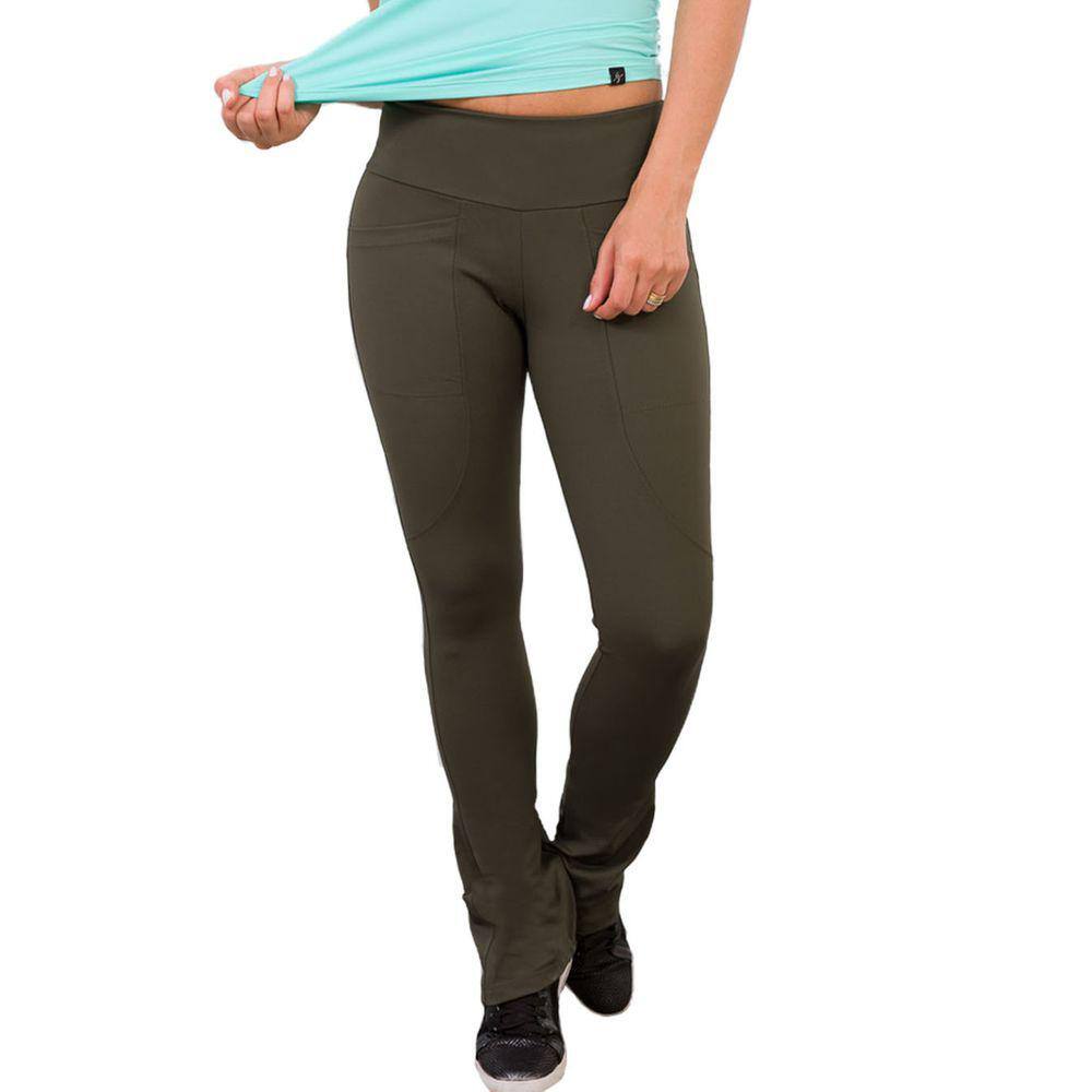 Legging Flare Verde Militar Suprema