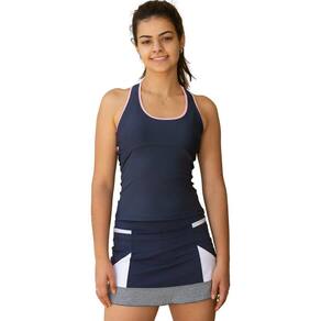 Regata Feminina Fitness Azul Marinho Isa