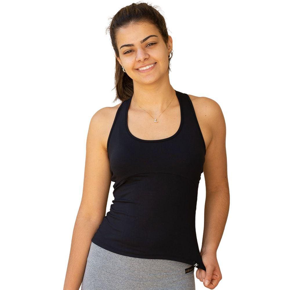 Regata Feminina Fitness Preta Isa