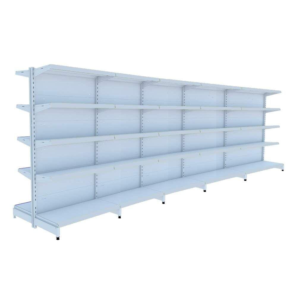 Gondola Centro 170 Amapa Flex Kit 5 Metros Branco SPE - Amapá