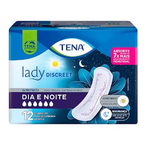 Absorvente Incontinência Tena Lady Discreet Dia E Noite C/12 Unidades