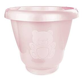 Balde Ofurô Adoleta Bebê 17,5 Litros Rosa Urso Bpa Free