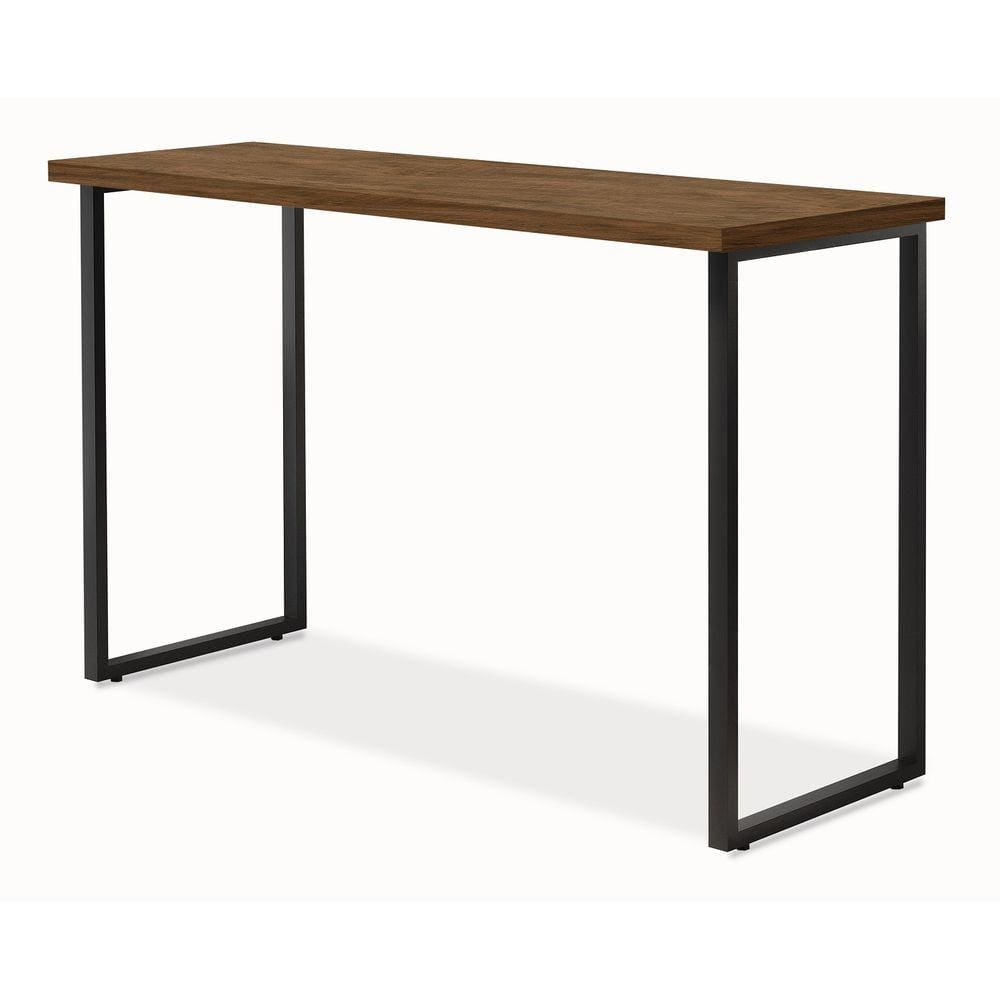 mesa de estudo estilo industrial quarto - canela/preto