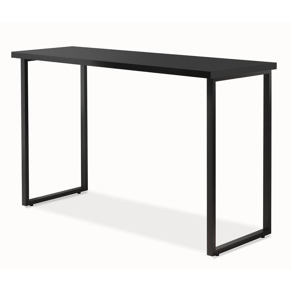 mesa de estudo estilo industrial quarto - preto/preto