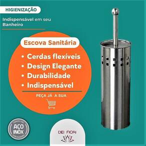 Escova Para Limpeza De Vaso Sanitário Privada Banheiro Inox