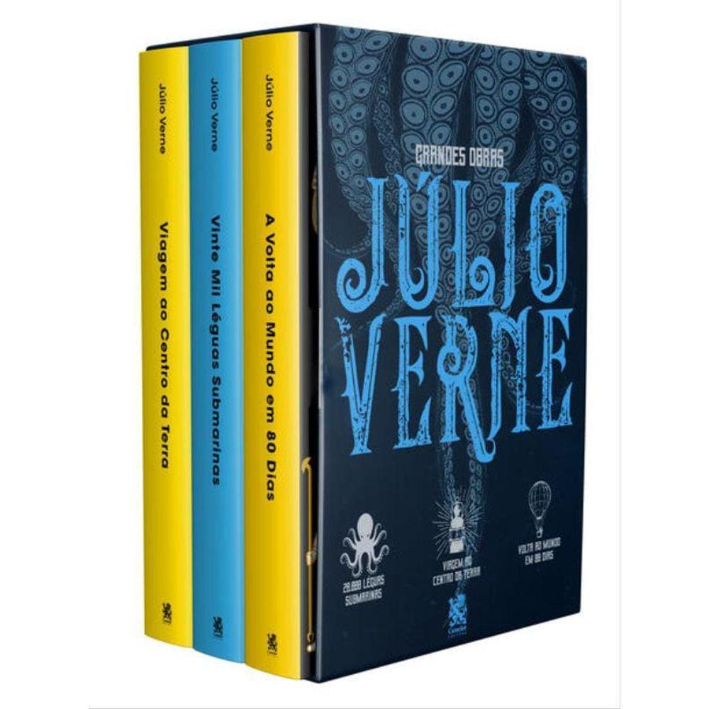 Grandes Obras De Júlio Verne - Box Com 3 Livros