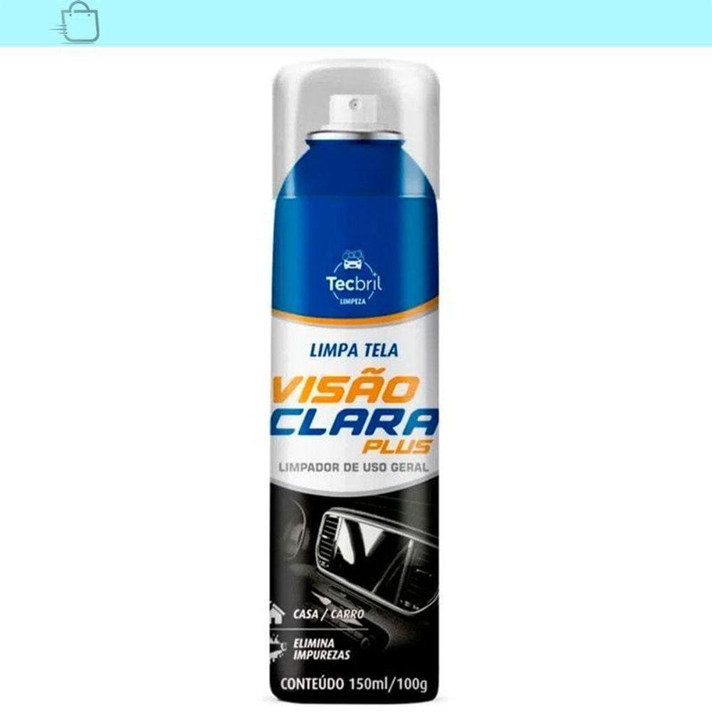 Limpa Tela Visão Clara Plus 150ml Inclui Pano Microfibra