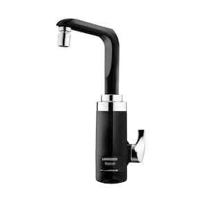 Torneira Elétrica Lorenzetti Essence de Parede Preta/Cromada 127V