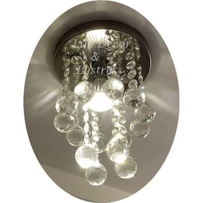 Pendente de Cristal Para Lavabo, Hall Com Lâmpada BQ Inclusa