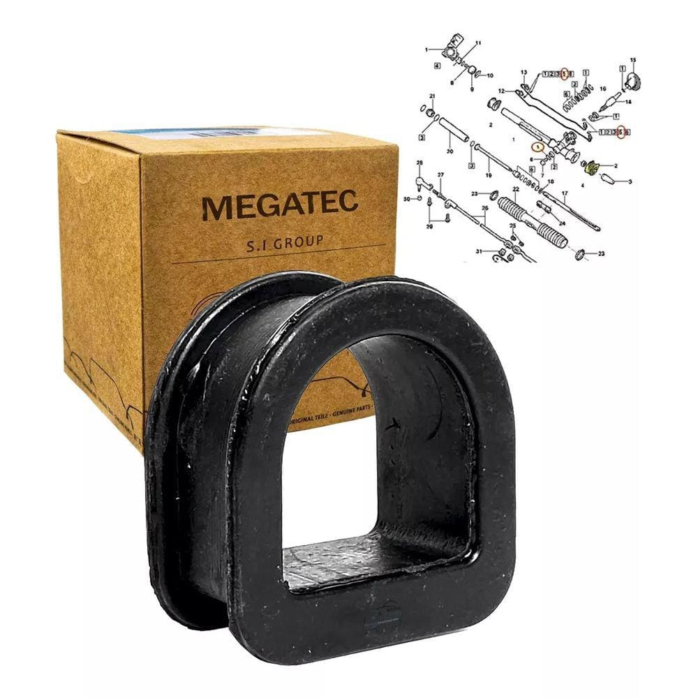 Kit Bucha Fixacao Caixa Direcao Monza 1983 1984 1985
