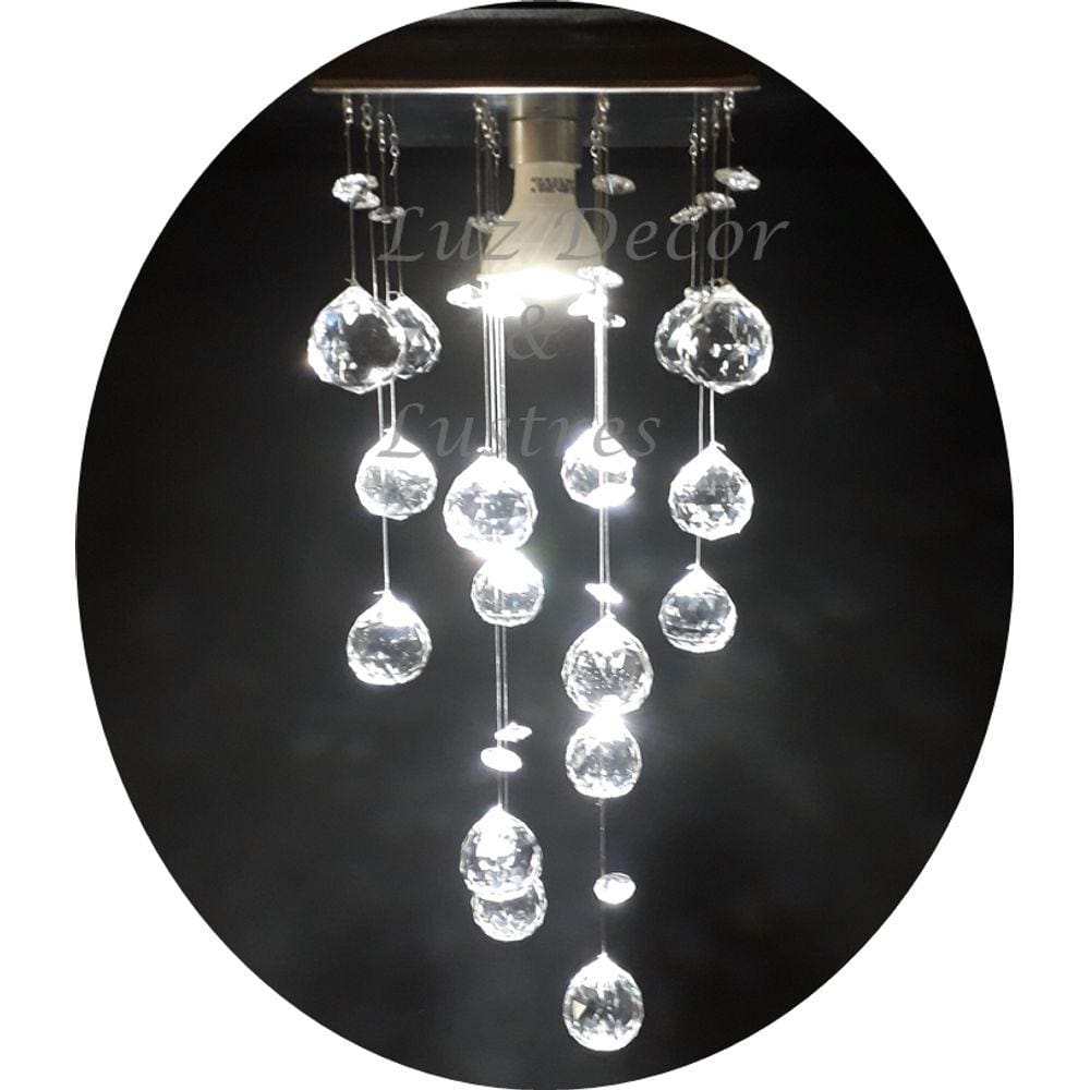 Lustre Acrílico Modelo Chuva Pontuda Pra Sala
