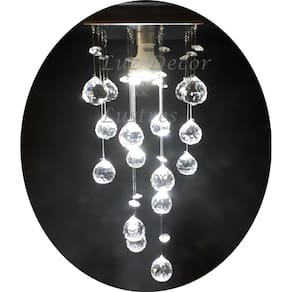Lustre Acrílico Modelo Chuva Pontuda Pra Sala