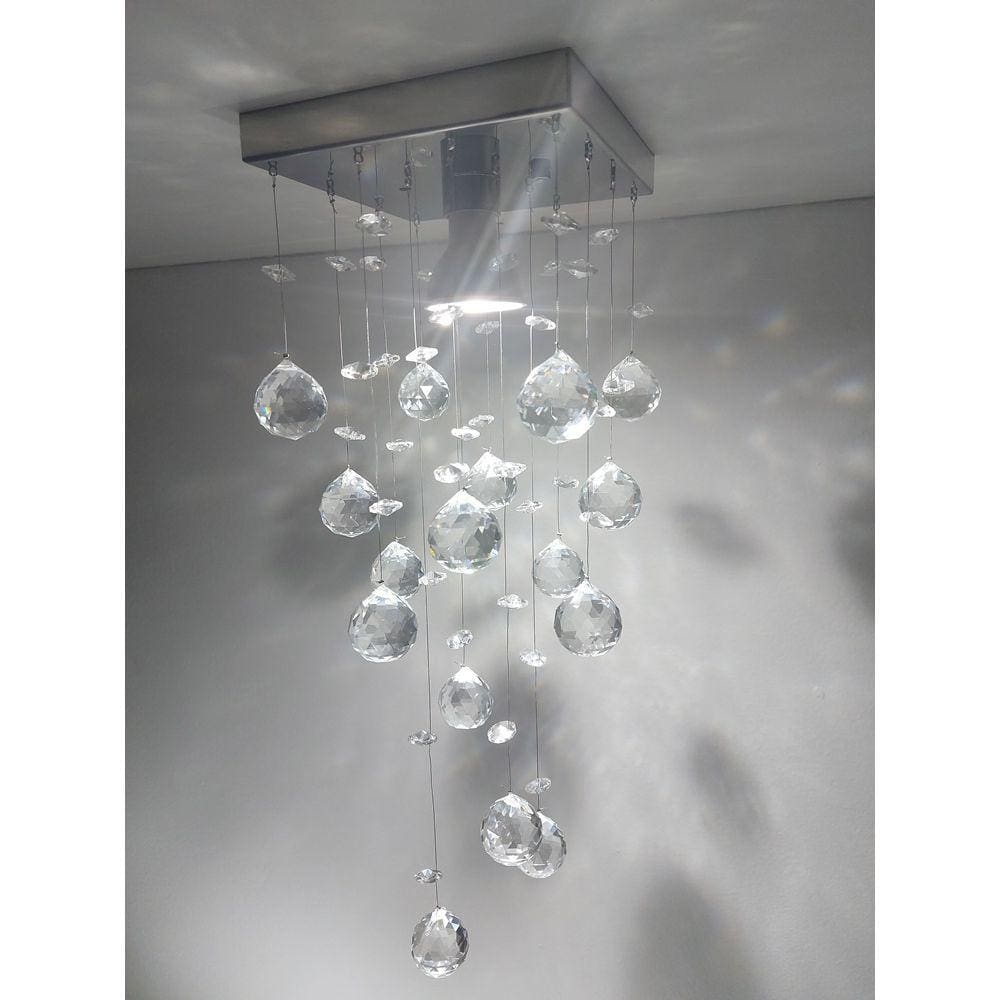 Kit 2 Luminárias De Cristais k9 De 30mm Para Lavabo