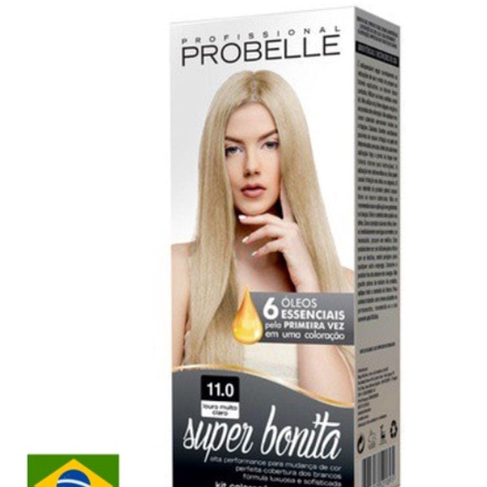 Coloração Super Bonita 11.0 - Louro Médio Dourado Probelle probelle