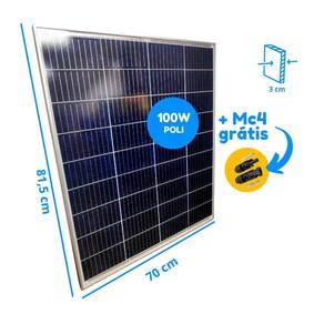 Placa Solar 100W - 60Hz Energias