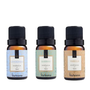 Kit Fantástico com 3 essencias Perfumadas Via Aroma