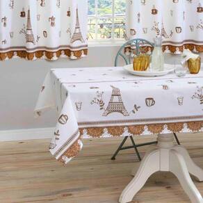 Toalha de Mesa Casa Alegre Sultan 1,45x1,40m - Coffe