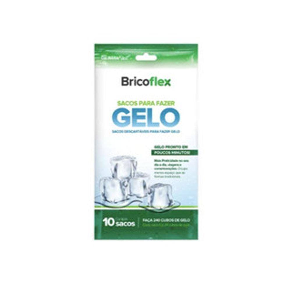 5 Kits - Sacos Para Fazer Gelo com 10 Unidades Cada - Bricoflex