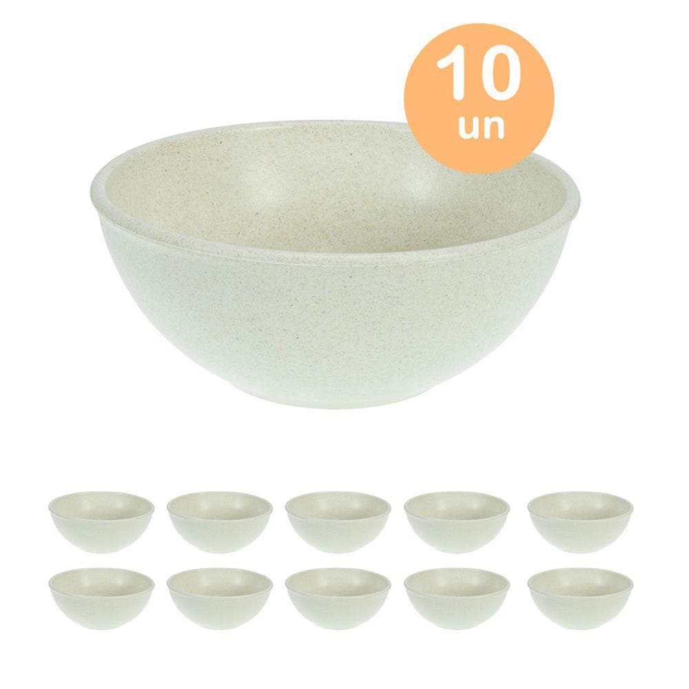 10un TIGELA 500ml BOWL CUMBUCA VASILHA SOPA CALDO BEGE