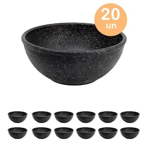 20un TIGELA 500ml BOWL CUMBUCA VASILHA SOPA CALDO PRETO