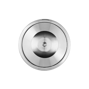 Lixeira Embutir 5 Litros Tampa Inox Polida Balde Alumínio
