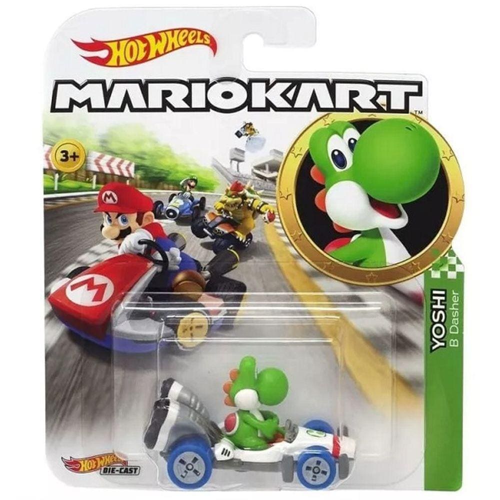 Hot Wheels Mario KART Yoshi B Dasher Mattel GBG25