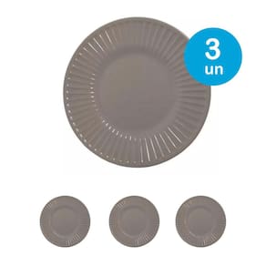 3un Prato sobremesa petiscos melamine plissé buffet 20cm