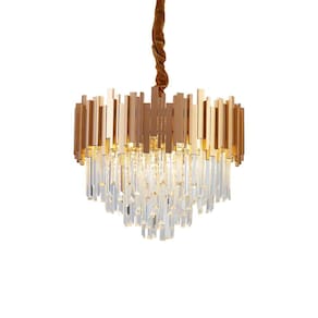 Lustre Pendente Blumenau Midas Redondo 55 E14 Bivolt Dourado