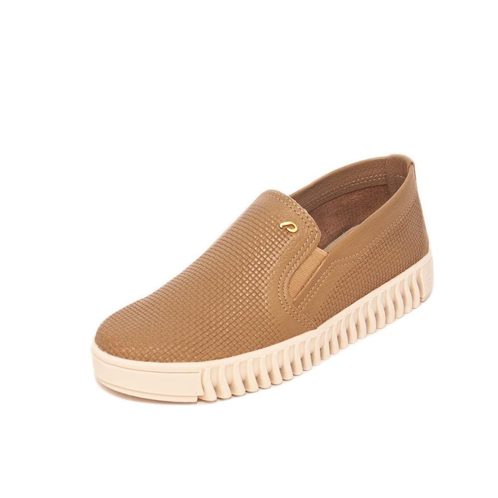 Tênis Feminino Pegada  REF: 210504 COURO